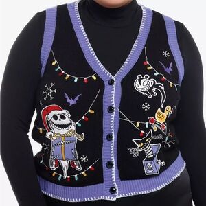 The Nightmare Before‎ Christmas Sweater Vest Plus Size Hot Topic